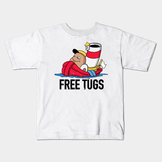 Free Tugs Kids T-Shirt by BankaiChu